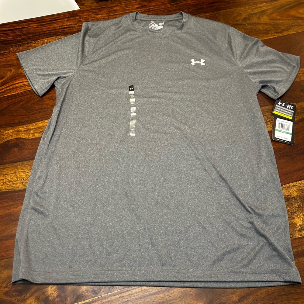 Under Armour Gray Short Sleeve Tee Athletic Comfort